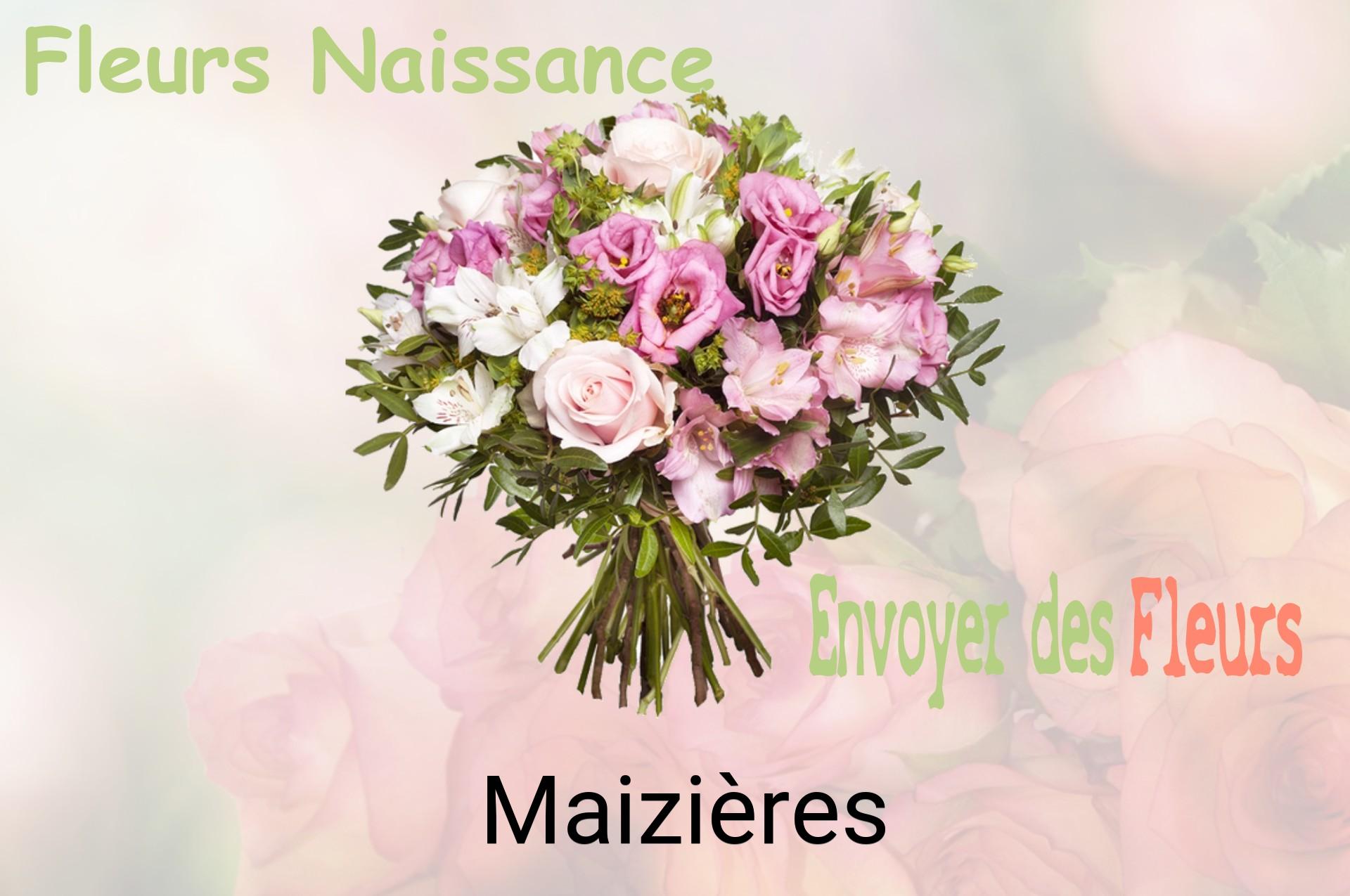 Bouquet de fleurs de naissance livré à Maizières